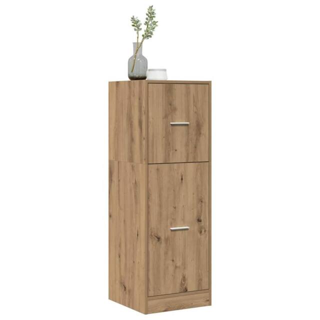 Berkfield Home Elegant Apothecary Cabinet Artisian Oak 40x41x118 cm Engineered Wood in Brown - Size: 40 x 41 x 118 cm - image 1