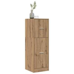 Berkfield Home Elegant Apothecary Cabinet Artisian Oak 40x41x118 cm Engineered Wood in Brown - Size: 40 x 41 x 118 cm - thumbnail 1