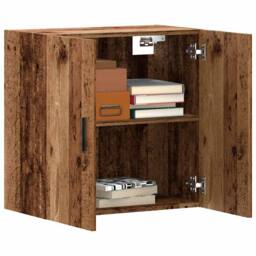Berkfield Home Wall Cabinet Old Wood 60x31x60 cm Engineered Wood in Brown - Size: 60 x 31 x 60 cm - thumbnail 2