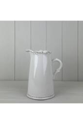 KDMD White Jug with Decorative Rim - thumbnail 1