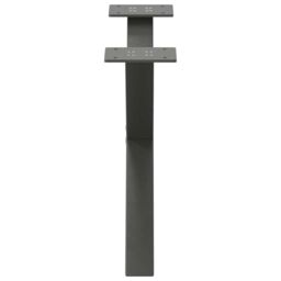 Berkfield Home Coffee Table Legs X-Shaped 2 pcs Anthracite 60x(30-31) cm Steel in Black - thumbnail 6