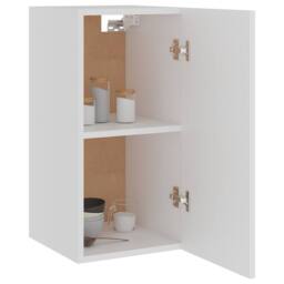 Berkfield Home Hanging Cabinet White 29.5x31x60 cm Engineered Wood - thumbnail 4
