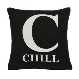 Orsina Chill Words Cushion in Black
