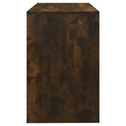 Berkfield Home Sturdy Desk Smoked Oak 101x50x76.5 cm Engineered Wood in Brown - thumbnail 6