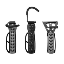 Hinsinc 4x Bike Storage Wall Mounted Hook in Black - Size: 10000mm x 520mm - thumbnail 1
