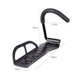 Hinsinc 4x Bike Storage Wall Mounted Hook in Black - Size: 10000mm x 520mm - thumbnail 2