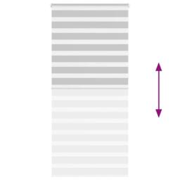 Berkfield Home Elegant Zebra Blind Light Grey 105x230 cm Fabric Width 100.9 cm P - thumbnail 5