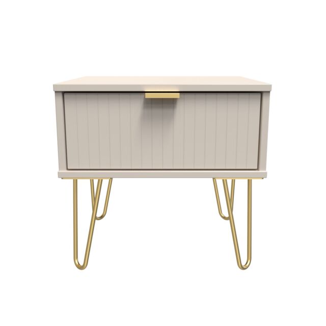 Ready Assembled 2 U Bexley 1 Drawer Bedside (Ready Assembled) in Taupe - image 1