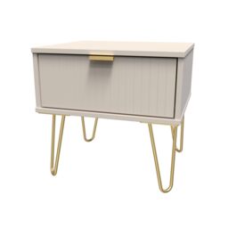 Ready Assembled 2 U Bexley 1 Drawer Bedside (Ready Assembled) in Taupe - thumbnail 3