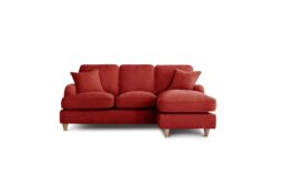The Great Sofa Company Orla Right Hand Chaise Sofa Manhattan Charcoal in Terracotta - thumbnail 2