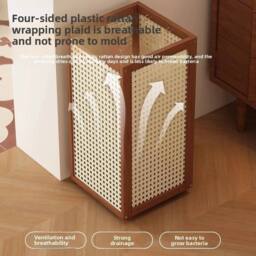 KORVIXA Bamboo Umbrella Holder Free Standing in Brown - Size: 0.6m2 - thumbnail 3