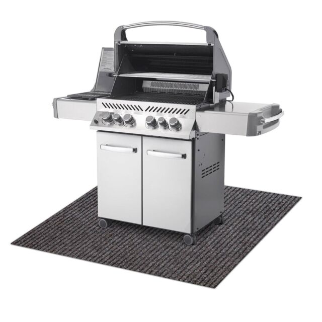 RugsX Protective Grill Mat Rug in Brown - Size: 120 cm x 150 cm - image 1