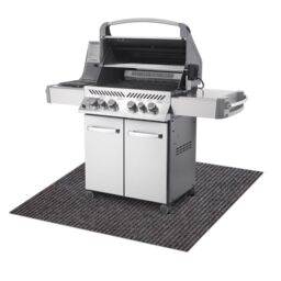 RugsX Protective Grill Mat Rug in Brown - Size: 120 cm x 150 cm