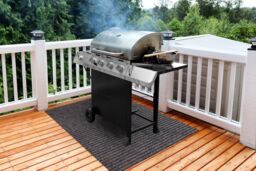 RugsX Protective Grill Mat Rug in Brown - Size: 120 cm x 150 cm - thumbnail 3