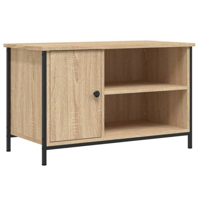 Berkfield Home TV Cabinet Sonoma Oak 80x40x50 cm Engineered Wood in Light Brown - Size: 80 x 40 x 50 cm - image 1