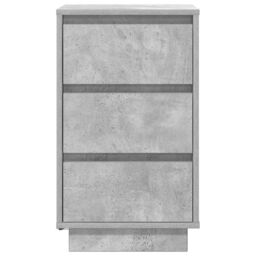 Berkfield Home Bedside Cabinet with LED Lights¬†Concrete Grey 38x34x65 cm - Size: 38 x 34 x 65 cm - thumbnail 7