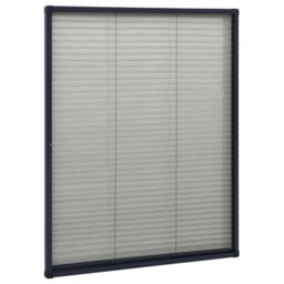 Berkfield Home Plisse Insect Screen for Windows Aluminium Anthracite 60x80cm in Black - Size: 60x80 cm - thumbnail 3