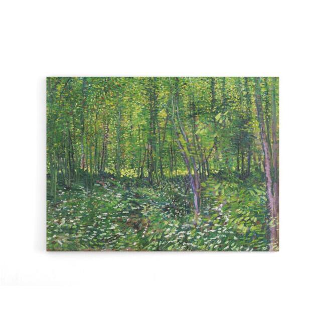 "Artery8 Vincent Van Gogh Trees & Undergrowth Canvas Wall Art Print - Size: W18"" x H24""" - image 1