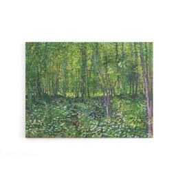 "Artery8 Vincent Van Gogh Trees & Undergrowth Canvas Wall Art Print - Size: W18"" x H24""" - thumbnail 1