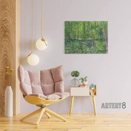 "Artery8 Vincent Van Gogh Trees & Undergrowth Canvas Wall Art Print - Size: W18"" x H24""" - thumbnail 3