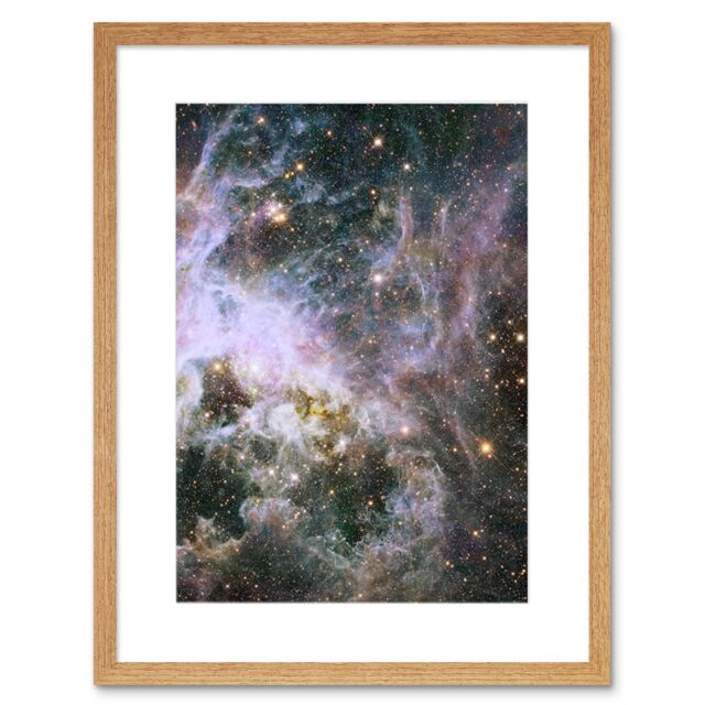 Artery8 Wall Art Print Hubble Space Astronomy Probes Interior Of Tarantula Nebula Near Infrared Deep View 30 Doradus Star Birth Dust Large Magellanic - image 1