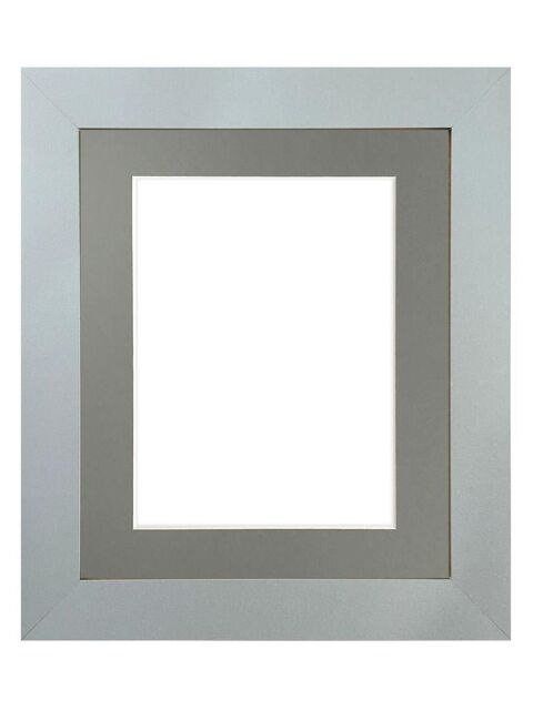 Frames & Mirrors 4U Metro Light Grey Frame with Dark Grey Mount for Image Size 8 x 6 Inch - image 1
