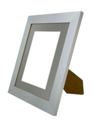 Frames & Mirrors 4U Metro Light Grey Frame with Dark Grey Mount for Image Size 8 x 6 Inch - thumbnail 4