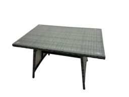Fimous 10 Seater Outdoor Dining Table Double Seat Sofa 4 Stools Set in Dark Grey - thumbnail 3