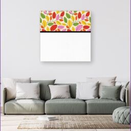 "Warren Reed - Designer Autumn Leaves Canvas in Red - Size: W16"" x H16""" - thumbnail 4