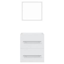 Berkfield Home Bathroom Cabinet with Mirror White 41x38.5x48 cm Engineered Wood - thumbnail 5