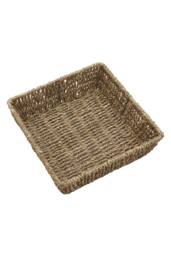 JVL Seagrass Square Storage Tray in Brown - Size: Small - thumbnail 3