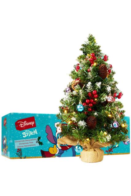Disney Stitch Xmas Tree with Baubles Christmas Gift in Green - image 1