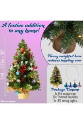 Disney Stitch Xmas Tree with Baubles Christmas Gift in Green - thumbnail 6