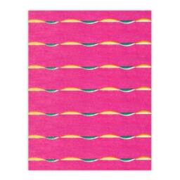 "Artery8 Textile Pattern Vibrant Pink Vintage Japan Wall Art Print Korin - Size: W12"" x H16""" - thumbnail 1