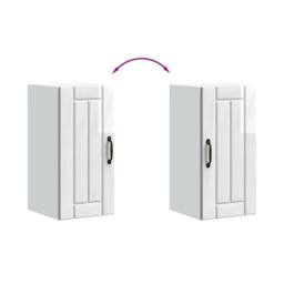 Berkfield Home Kitchen Wall Cabinet Lucca High Gloss White Engineered Wood - thumbnail 8