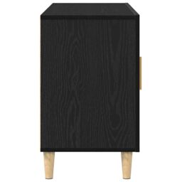 Berkfield Home Sideboard Black Oak 100x36x60 cm Engineered Wood - Size: 100 x 36 x 60 cm - thumbnail 7