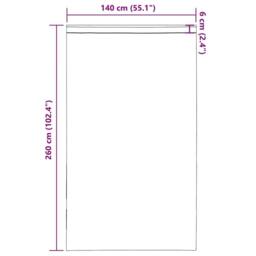 Berkfield Home Voile Curtains with Rod Pockets 2 pcs Brown - thumbnail 9