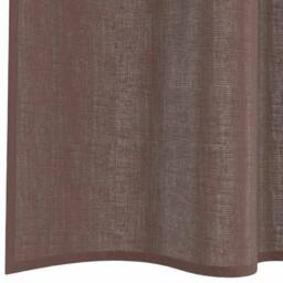 Berkfield Home Voile Curtains with Rod Pockets 2 pcs Brown - thumbnail 6