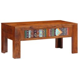 Berkfield Home Coffee Table 90x50x40 cm Solid Wood Acacia in Brown - Size: 90 x 50 x 40 cm - thumbnail 1