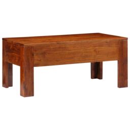 Berkfield Home Coffee Table 90x50x40 cm Solid Wood Acacia in Brown - Size: 90 x 50 x 40 cm - thumbnail 4