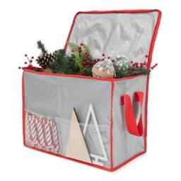 Christmas Village Christmas Decoration Storage Bag - Grey - thumbnail 1