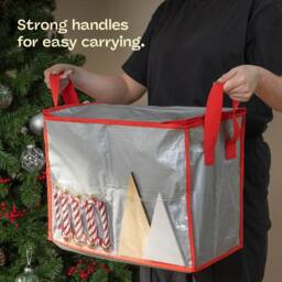 Christmas Village Christmas Decoration Storage Bag - Grey - thumbnail 4