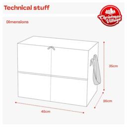 Christmas Village Christmas Decoration Storage Bag - Grey - thumbnail 7