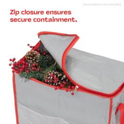 Christmas Village Christmas Decoration Storage Bag - Grey - thumbnail 6