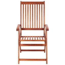Berkfield Home Folding Garden Chairs 3 pcs Solid Acacia Wood in Brown - thumbnail 3