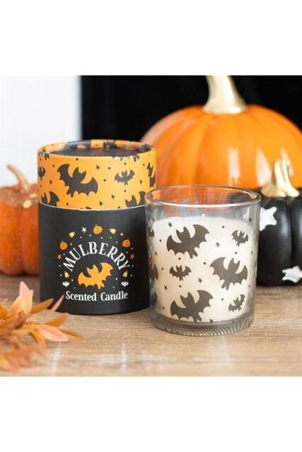 KDMD Bat Print Mulberry Candle in White - image 1