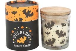 KDMD Bat Print Mulberry Candle in White - thumbnail 2