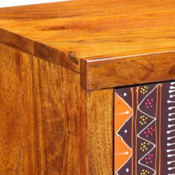 Berkfield Home Bedside Cabinet with Drawer Brown, multicolour 35 x 30 x 22 cm in Brown - thumbnail 8