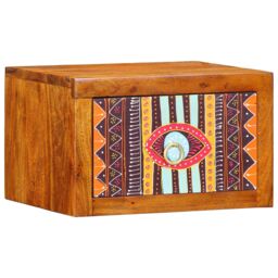 Berkfield Home Bedside Cabinet with Drawer Brown, multicolour 35 x 30 x 22 cm in Brown