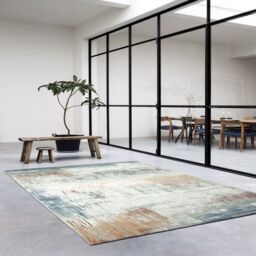 The Rug Shop UK Modern Abstract Beige Easy to clean Machine Made Area Rug - Size: 200 cm x 250 cm - thumbnail 3
